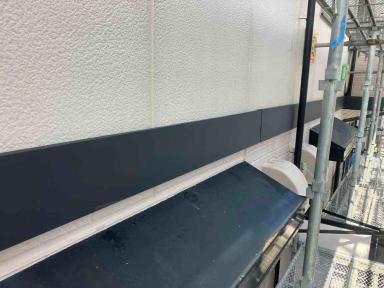 現場施工ブログ　樹脂幕板から板金幕板（ガルバリウム鋼板）に交換し高耐久化！